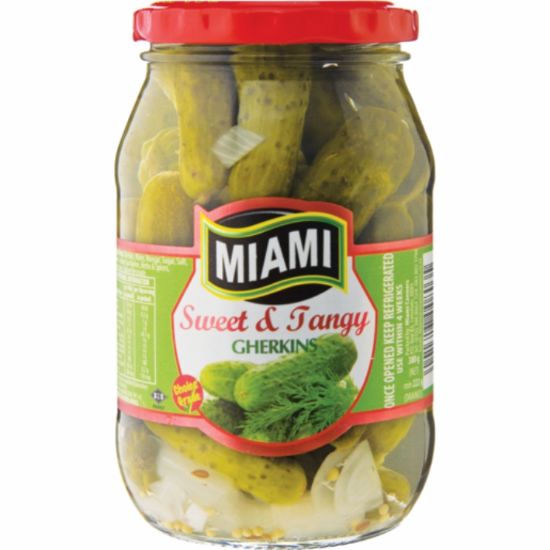 Picture of MIAMI SWEET & TANGY GHERKINS 380g