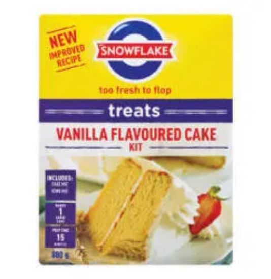 Picture of SNOWFLAKE TREATS CAKE KIT - VANILLA 800g