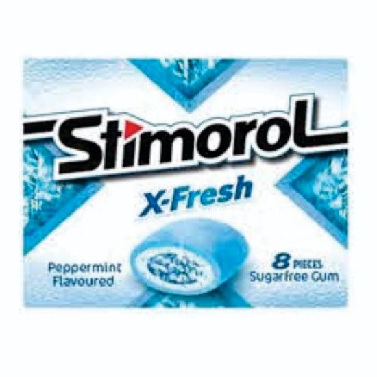 Picture of STIMOROL X-FRESH PEPPERMINT FLAVOURED SUGARFREE GUM 12's