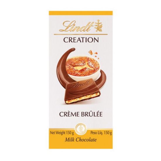 Picture of LINDT CREATION CRÈME BRULEE MILK CHOCOLATE BAR 150g