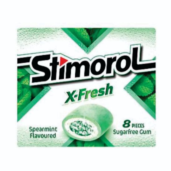 Picture of STIMOROL X-FRESH SPEARMINT FLAVOURED SUGARFREE GUM 1's 