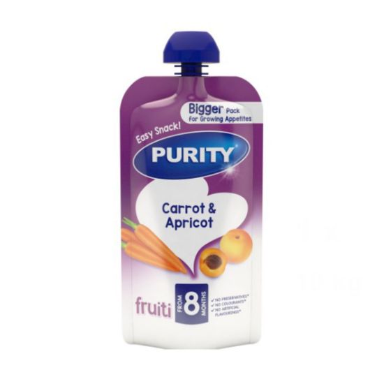 Picture of PURITY BABY FOOD CARROT & APRICOT POUCH 150ml