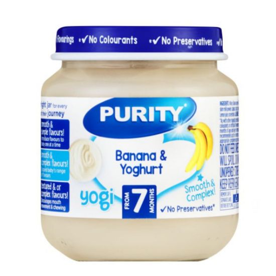 Picture of PURITY SECOND FOOD BANANA & YOGHURT JAR 125ML 
