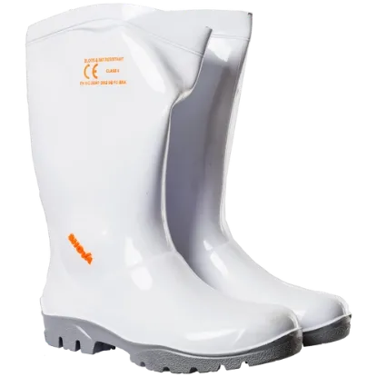 Picture of GUMBOOT SHOVA WHITE / GREY - ALL SIZES