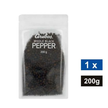 Picture of CEREBOS WHOLE BLACK PEPPERCORNS - REFILL BAG  200g