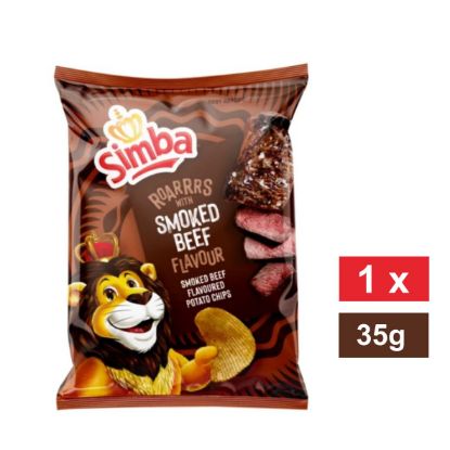 Picture of SIMBA SMOKED BEEF FLAVOURED POTATO CHIPS 36g 