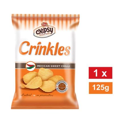 Picture of YOYO CHIPSY CRINKLES MEXICAN SWEET CHILLI FLAVOURED POTATO CHIPS 125g