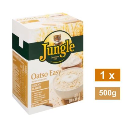 Picture of JUNGLE OATSO EASY CREAMY FLAVOURED INSTANT OATS SATCHETS 500g   