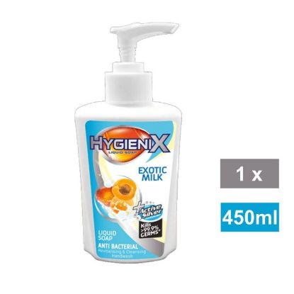 Picture of HYGIENIX EXOTIC MILK LIQUID HAND SOAP 450ml 