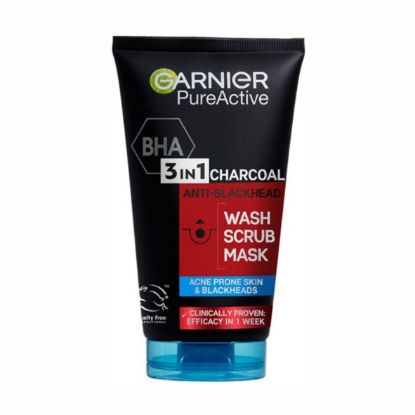 Picture of GARNIER PURE ACTIVE INTENSE 3-IN-1 CHARCOAL FACE WASH 150ml
