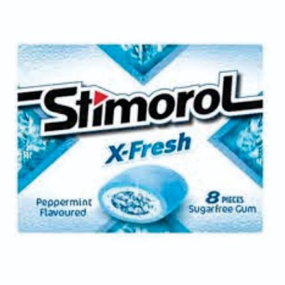 Picture of STIMOROL X-FRESH PEPPERMINT FLAVOURED SUGARFREE GUM 12's