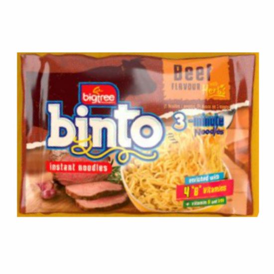 Picture of BINTO BEEF FLAVOUR INSTANT NOODLES 30x65g 