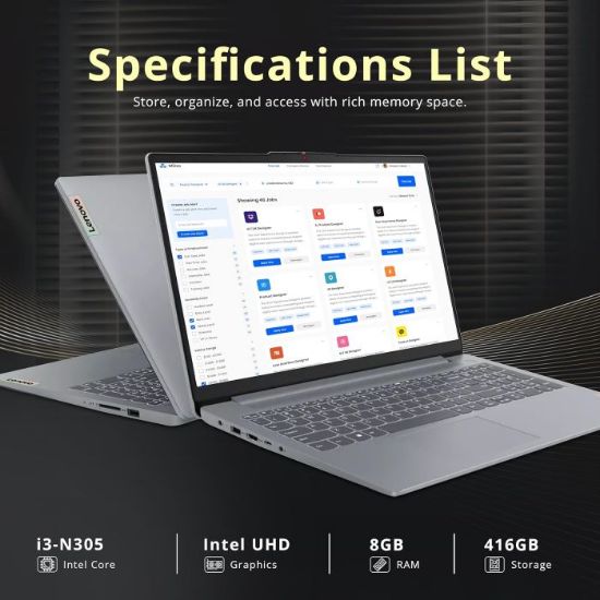 Picture of LENOVO IDEAPAD SLIM, 3 CORE I3, 8GB, 256GBSSD