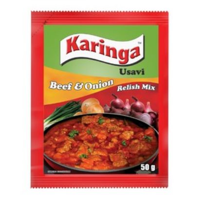 Picture of KARINGA USAVI MIX BEEF AND ONION FLAVOUR RELISH MIX 50g