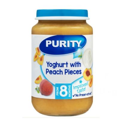 Picture of PURITY THIRD FOODS PEACHES & YOGHURT DELIGHT JAR 200ml 