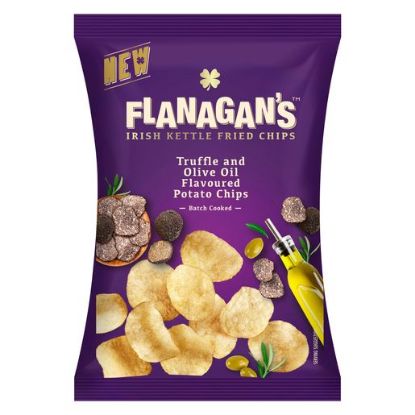 Picture of FLANAGANS TRUFFLE OLIVE OIL FLAVOURED CHIPS 120g