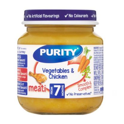 Picture of PURITY SECOND FOOD CHICKEN & VEGETABLES JAR 125ML 