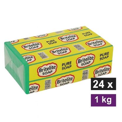 Picture of BRITELITE WRAPPED GREEN BAR SOAP 24x1KG