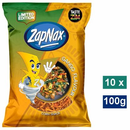 Picture of ZAPNAX GANGO CORN SNACKS 10x100g