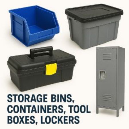 Picture for category Storage Bins, Containers, Tool Boxes, Lockers