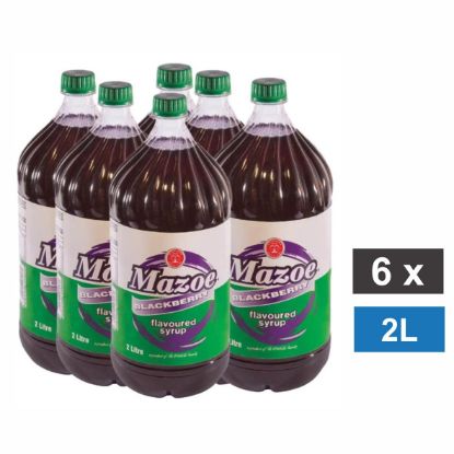 Picture of MAZOE BLACKBERRY FLAVOURED SYRUP 6x2L 