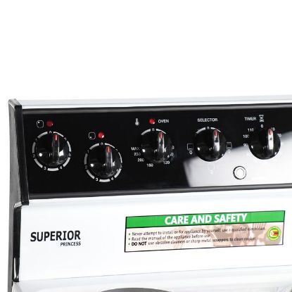 Picture of SUPERIOR PRINCESS 4 PLATE STANDARD WHITE ELECTRIC STOVE