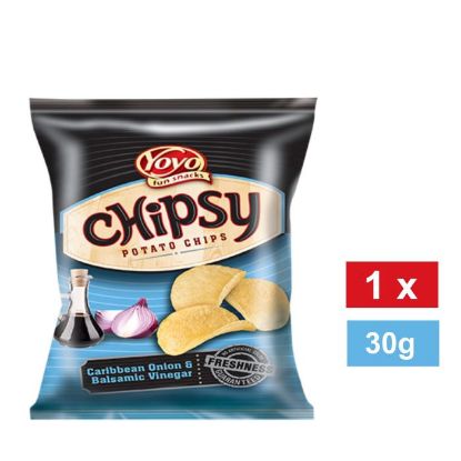 Picture of YOYO CHIPSY CARIBBEAN ONION & BALSAMIC VINEGAR FLAVOURED POTATO CHIPS 30g