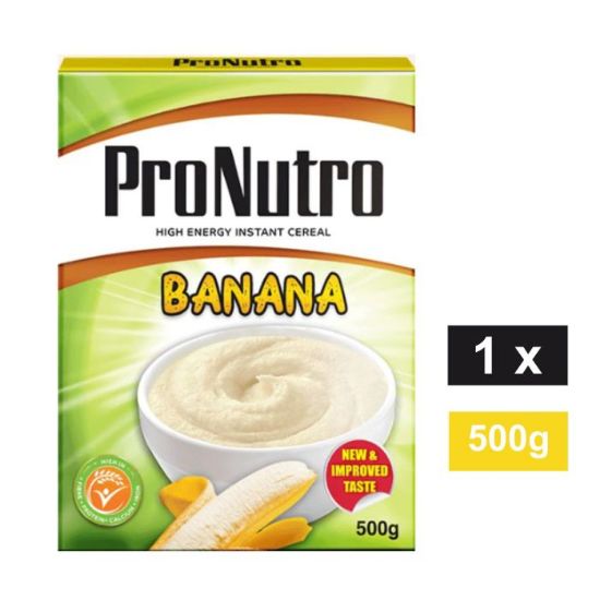 Picture of PRONUTRO HIGH ENERGY BANANA FLAVOURED INSTANT CEREAL 500g
