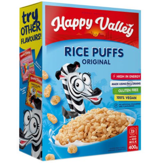Picture of  HAPPY VALLEY RICE PUFFS - ORIGINAL 350g  