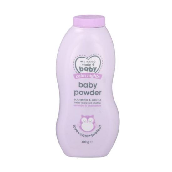 Picture of CLICKS MADE 4 BABY LAVENDER & CHAMOMILE BABY POWDER 400g 