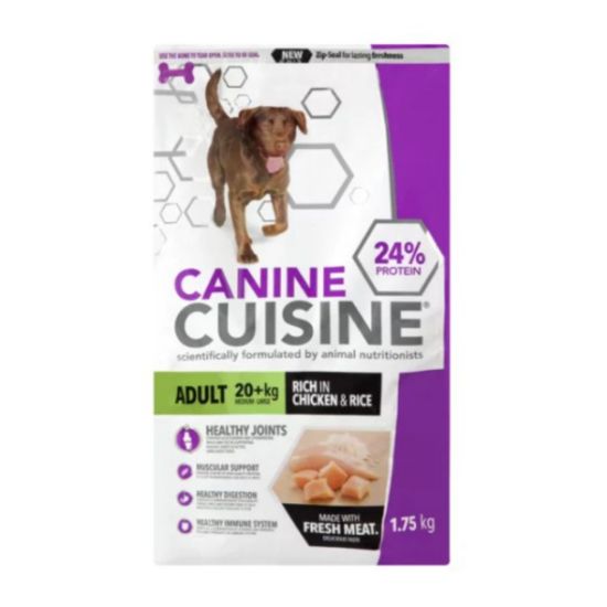 Picture of CANINE CUISINE CHICKEN & RICE MEDIUM & LARGE ADULT DOG FOOD 1.75Kg - 
