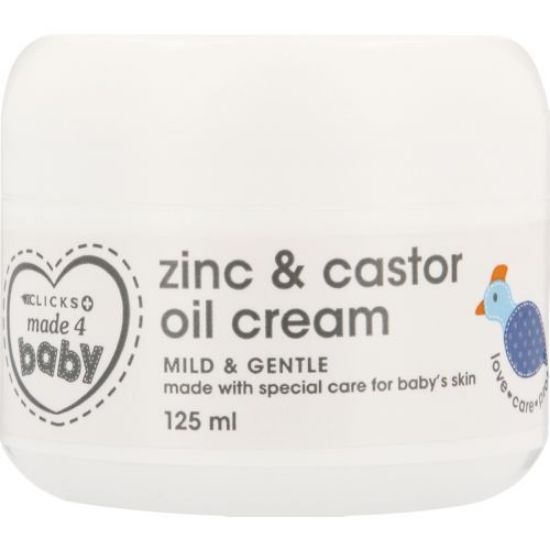 Picture of MADE 4 BABY ZINC & CASTOR OIL 125ml