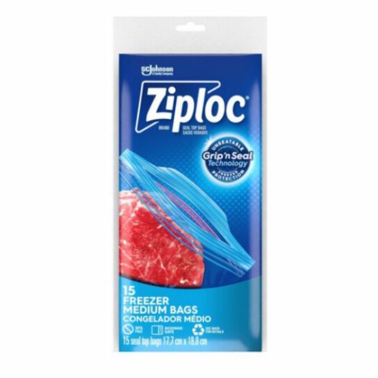 Picture of ZIPLOC POUCH FREEZER BAGS-MEDIUM 15’s 