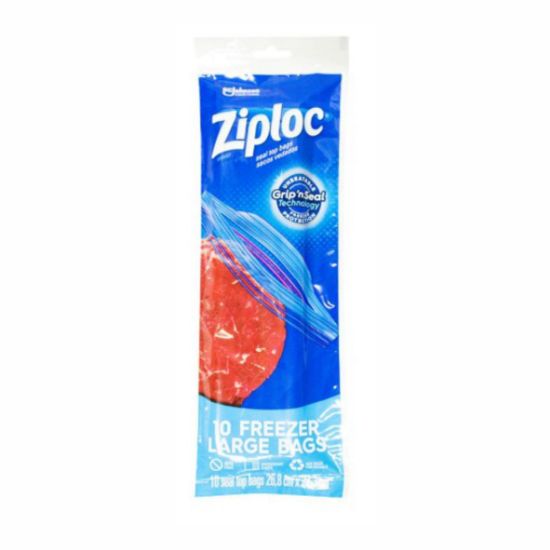 Picture of ZIPLOC POUCH FREEZER BAGS-LARGE 10’s