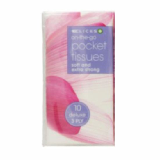 Picture of CLICKS 3-PLY POCKET TISSUE 10's