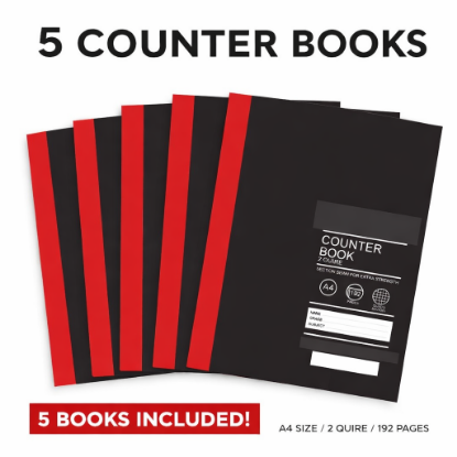 Picture of COUNTER BOOK A4 192 PGS 2 QUIRE 1x5