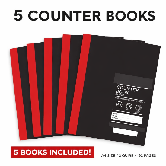 Picture of COUNTER BOOK A4 192 PGS 2 QUIRE 1x5