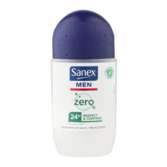 Picture of SANEX MEN ZERO RESPECT & CONTROL ANTI PERSPIRANT ROLL ON 50ml 