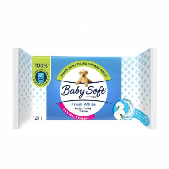 Picture of BABY FRESH WHITE MOIST TOILET TISSUE 42's 