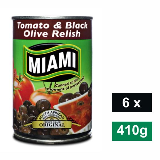 Picture of MIAMI TOMATO AND BLACK OLIVES RELISH 6x410g