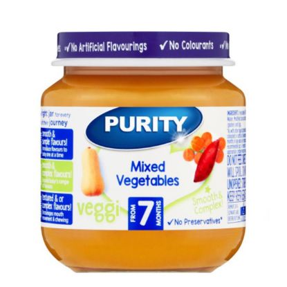 Picture of PURITY SECOND FOOD MIXED VEGETABLES JAR 125ML