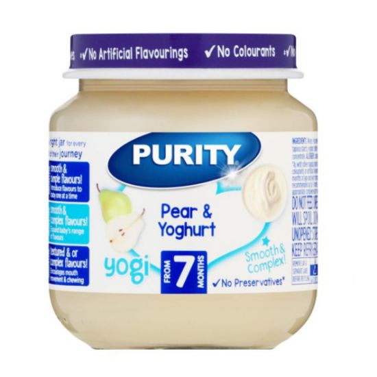 Picture of PURITY SECOND FOOD PEARS & YOGHURT JAR 125ML 