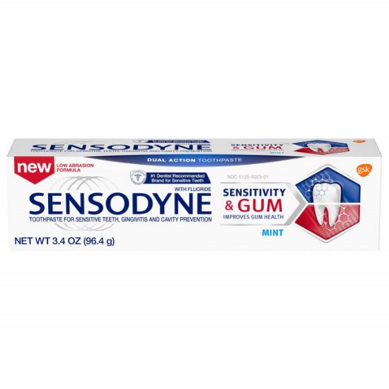 Picture of SENSODYNE TOOTH PASTE - SENSITIVITY & GUM MINT 75ml 