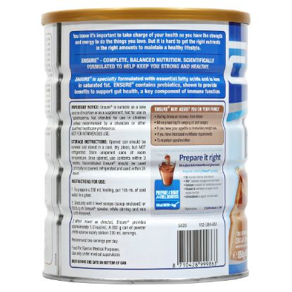Picture of  ENSURE NUTRITION SHAKE -  XL CHOCOLATE 850g