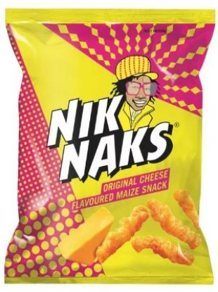 Picture of SIMBA NIKNAKS CHEESE FLAVOURED MAIZE SNACK 50g