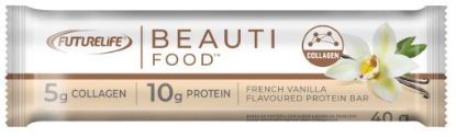 Picture of FUTURELIFE BEAUTI FOOD FRENCH VANILLA FLAVOURED PROTEIN BAR 40g 