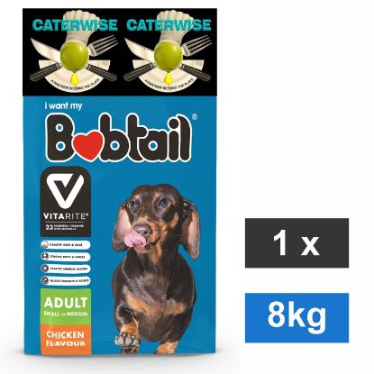 Picture of BOBTAIL/CATERWISE MEDIUM TO LARGE ADULT DOG - CHICKEN FLAVOR 8KG 