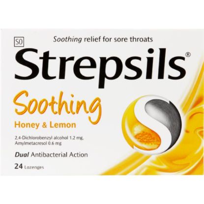 Picture of STREPSILS LOZENGES HONEY & LEMON 24's