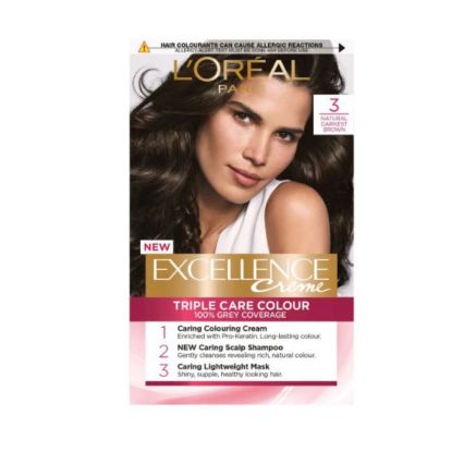 Picture of L'OREAL PARIS EXCELLENCE 3 NATURAL DARK BROWN PERMANENT HAIR COLOUR CREME 230g  