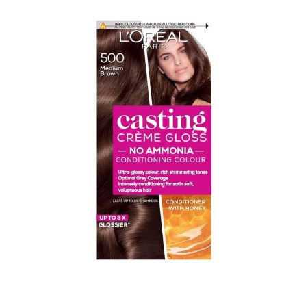 Picture of LOREAL PARIS CASTING CRÈME GLOSS NO. 500 MEDIUM BROWN HAIR COLOUR DYE 242g